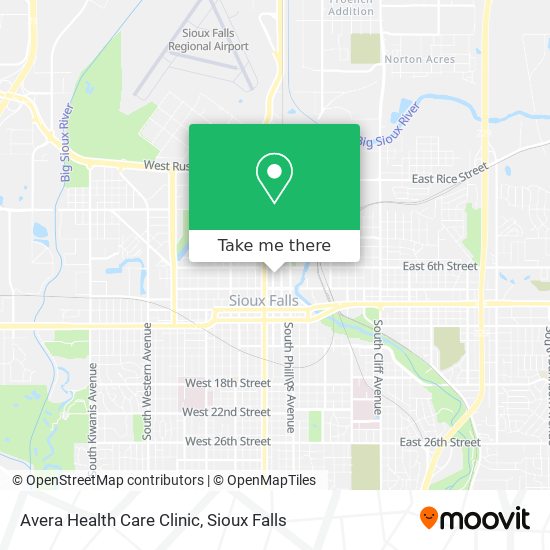 Avera Health Care Clinic map