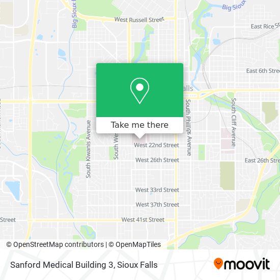 Mapa de Sanford Medical Building 3