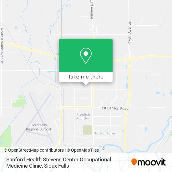 Sanford Health Stevens Center Occupational Medicine Clinic map