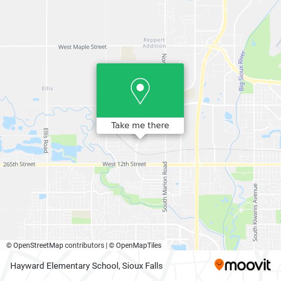 Hayward Elementary School map
