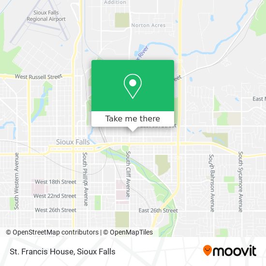 St. Francis House map