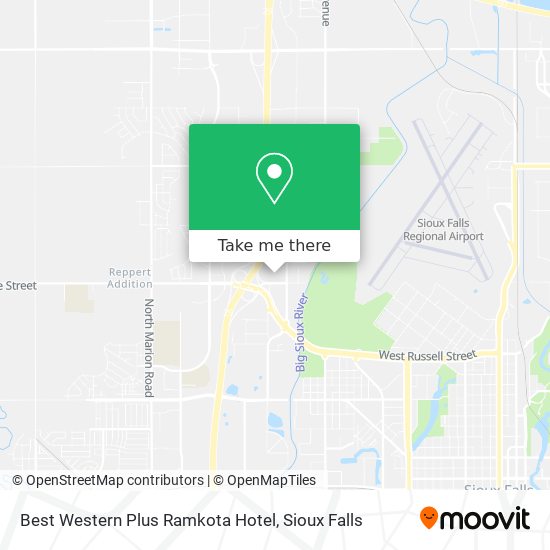 Best Western Plus Ramkota Hotel map