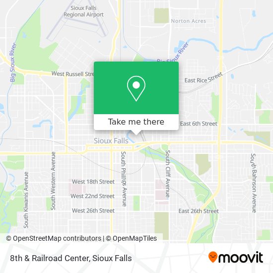 8th & Railroad Center map