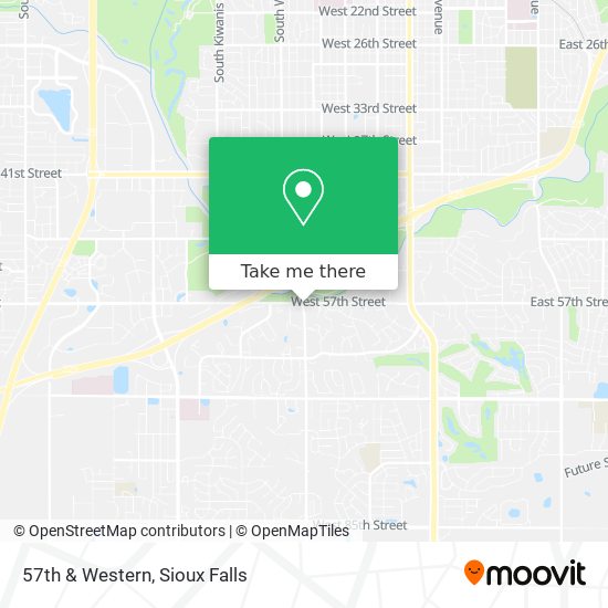 57th & Western map