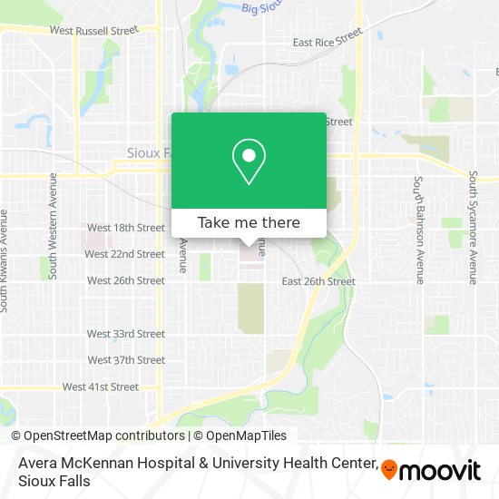 Avera McKennan Hospital & University Health Center map