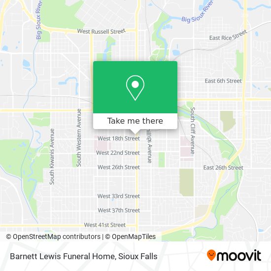 Barnett Lewis Funeral Home map