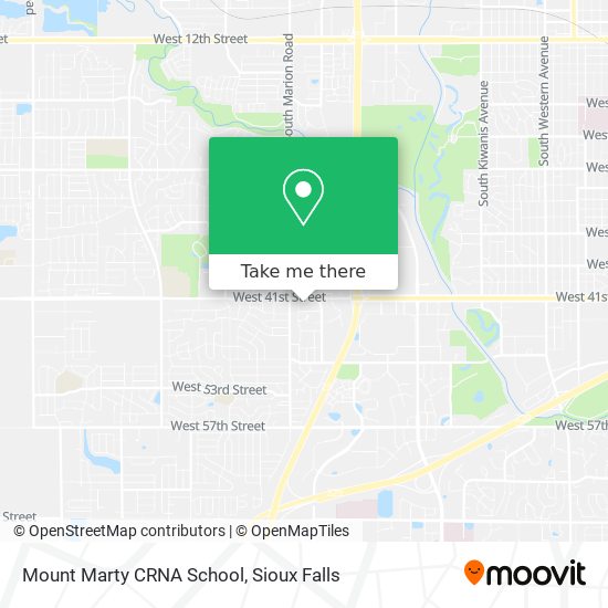 Mapa de Mount Marty CRNA School