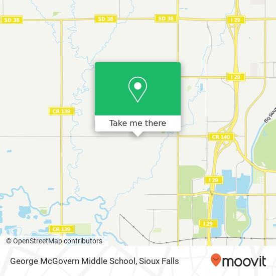 George McGovern Middle School map