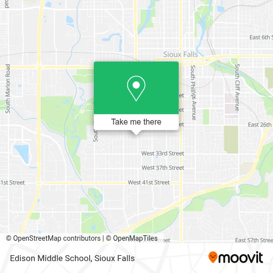 Edison Middle School map