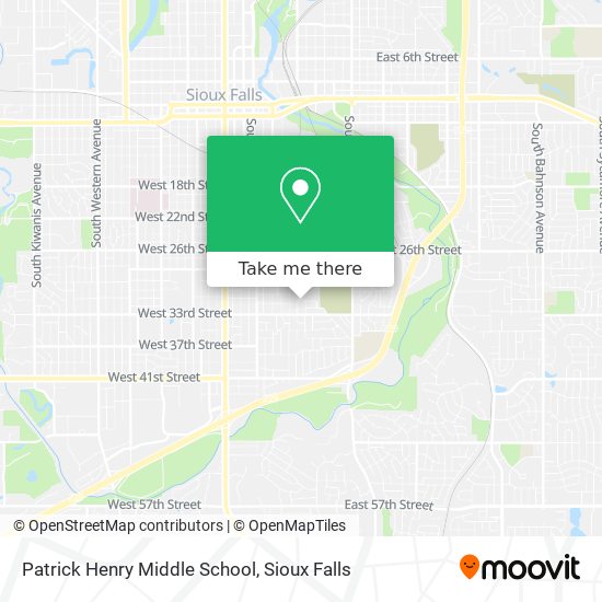 Mapa de Patrick Henry Middle School