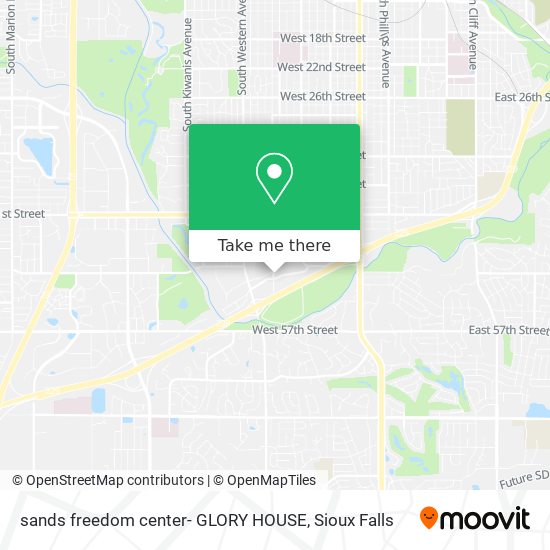 sands freedom center- GLORY HOUSE map