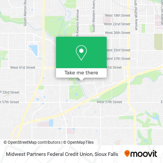 Mapa de Midwest Partners Federal Credit Union