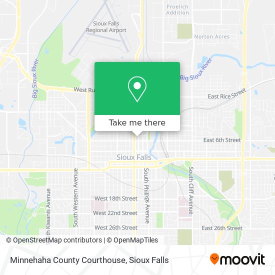 Mapa de Minnehaha County Courthouse