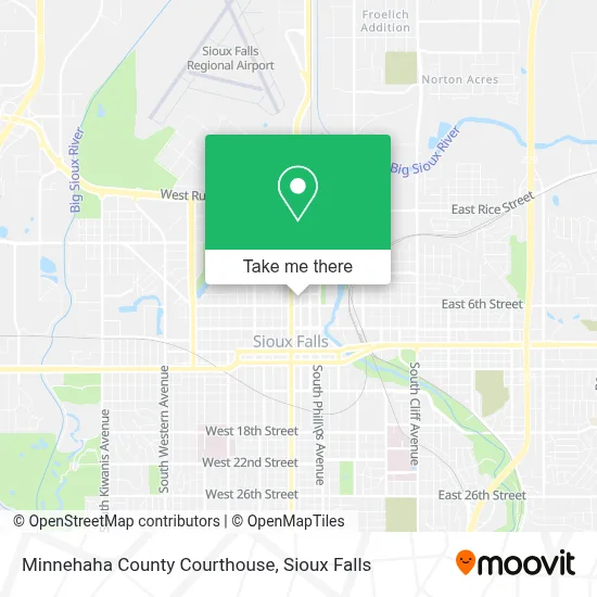 Minnehaha County Courthouse map