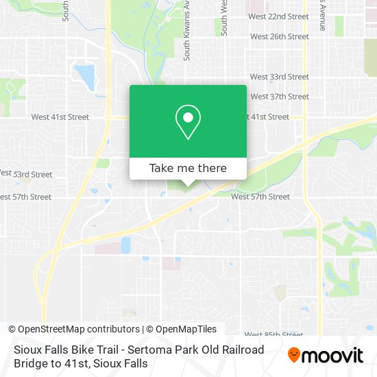 Sioux Falls Bike Trails Map How To Get To Sioux Falls Bike Trail - Sertoma Park Old Railroad Bridge To  41St In Sioux Falls, Sd By Bus?