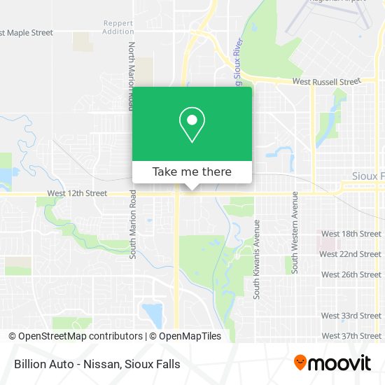 Billion Auto - Nissan map