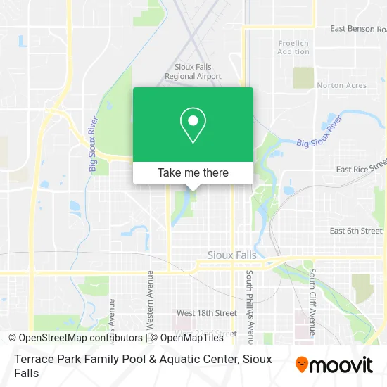 Mapa de Terrace Park Family Pool & Aquatic Center