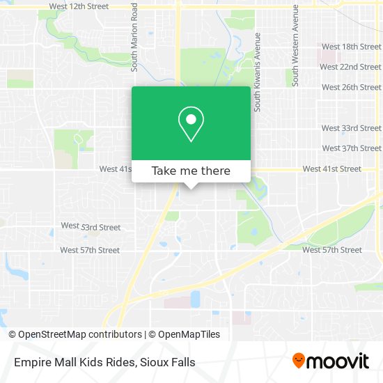 Mapa de Empire Mall Kids Rides