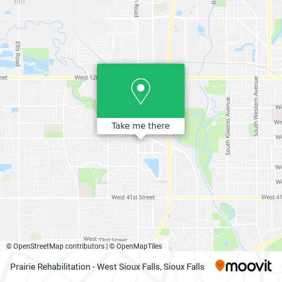 Prairie Rehabilitation - West Sioux Falls map
