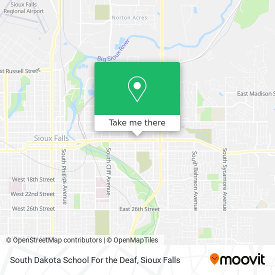 South Dakota School For the Deaf map