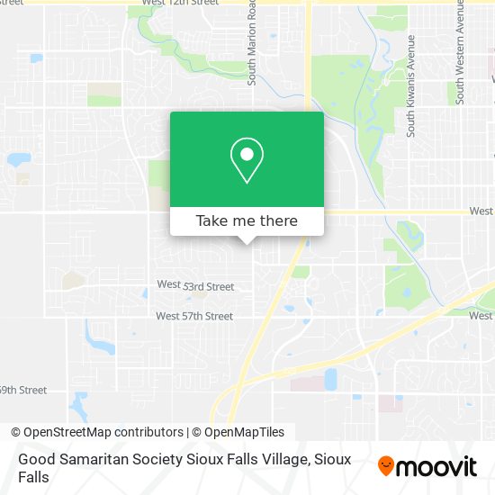 Good Samaritan Society Sioux Falls Village map
