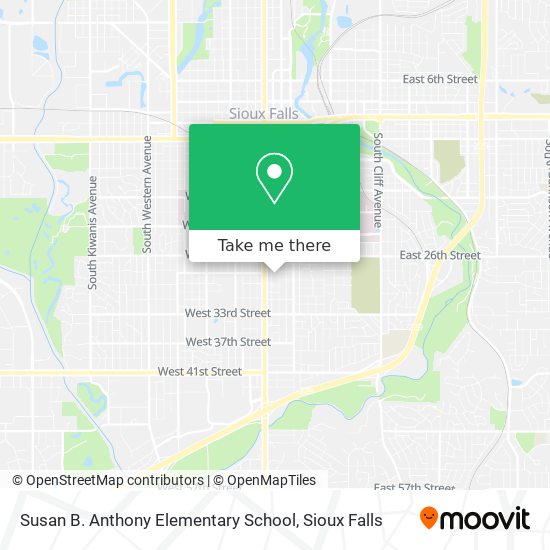 Susan B. Anthony Elementary School map