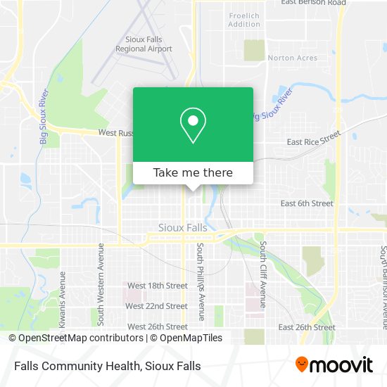 Mapa de Falls Community Health
