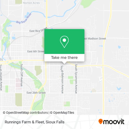 Runnings Farm & Fleet map