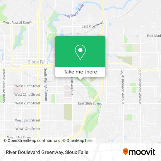River Boulevard Greenway map