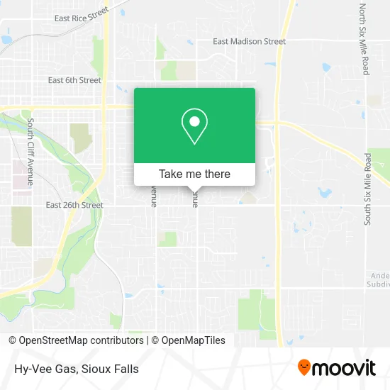 Mapa de Hy-Vee Gas
