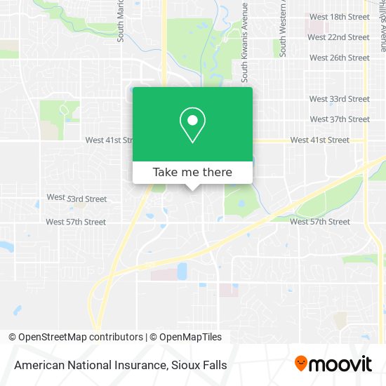 Mapa de American National Insurance
