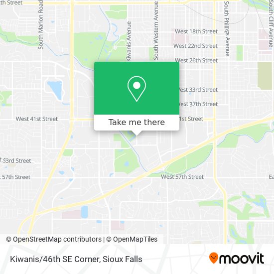 Mapa de Kiwanis/46th SE Corner