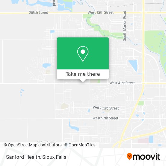 Sanford Health map