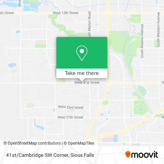 41st/Cambridge SW Corner map
