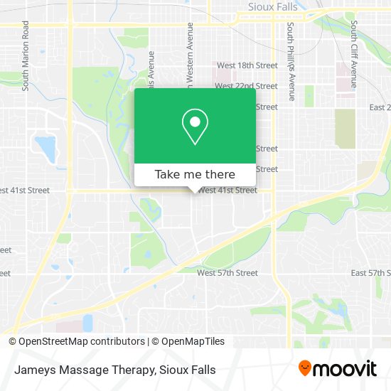 Jameys Massage Therapy map