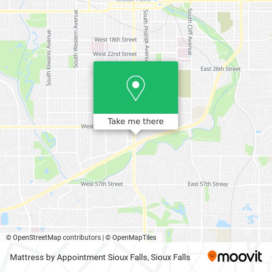 Mapa de Mattress by Appointment Sioux Falls