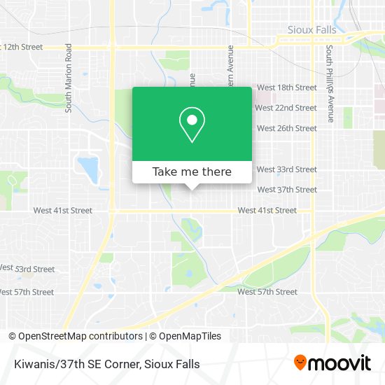 Kiwanis/37th SE Corner map