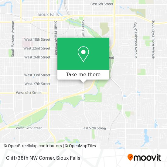 Cliff/38th NW Corner map