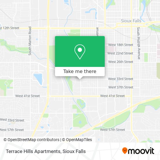 Terrace Hills Apartments map