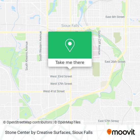 Mapa de Stone Center by Creative Surfaces