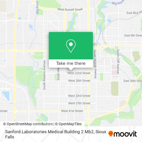 Mapa de Sanford Laboratories Medical Building 2 Mb2