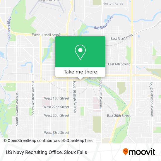 Mapa de US Navy Recruiting Office