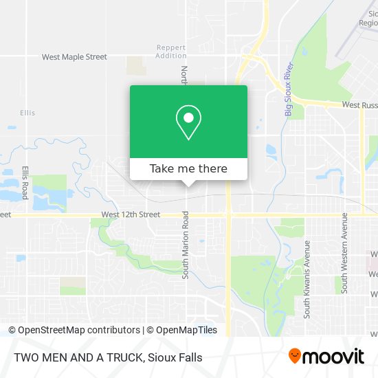 TWO MEN AND A TRUCK map