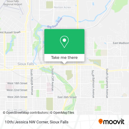 10th/Jessica NW Corner map