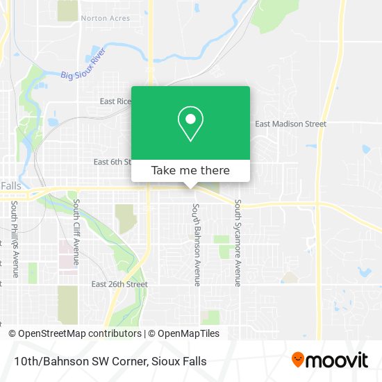 10th/Bahnson SW Corner map