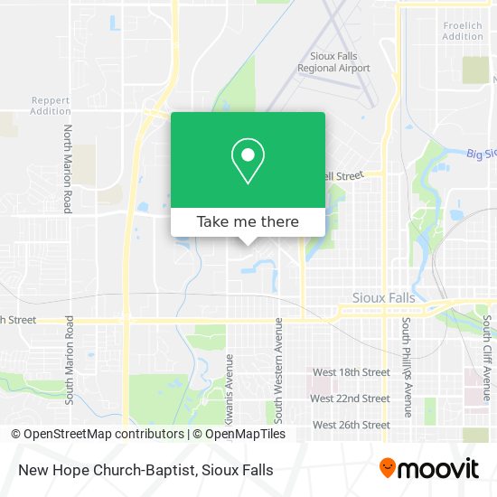New Hope Church-Baptist map