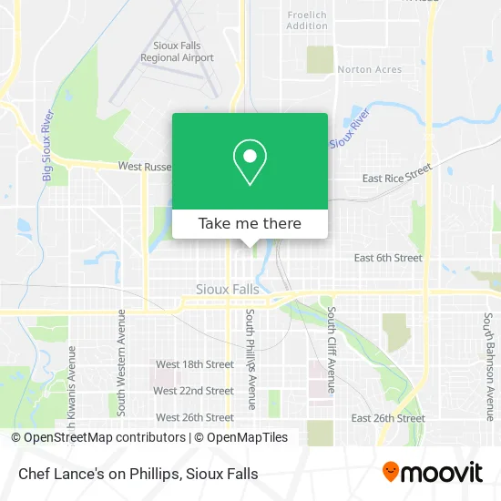 Chef Lance's on Phillips map
