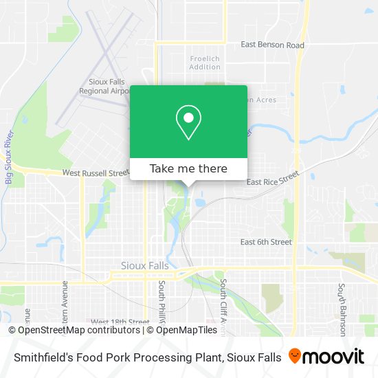 Smithfield's Food Pork Processing Plant map