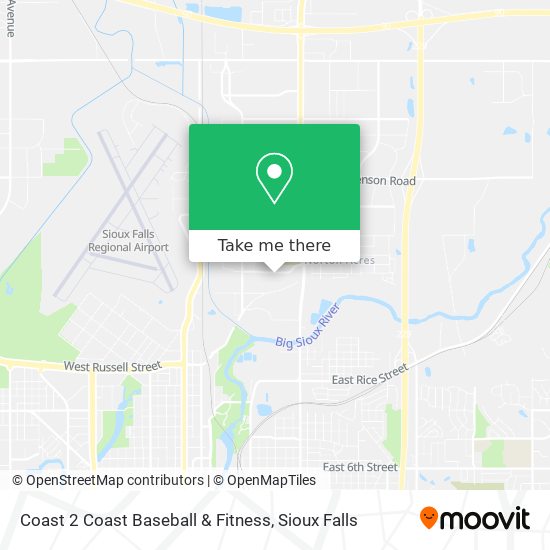 Coast 2 Coast Baseball & Fitness map