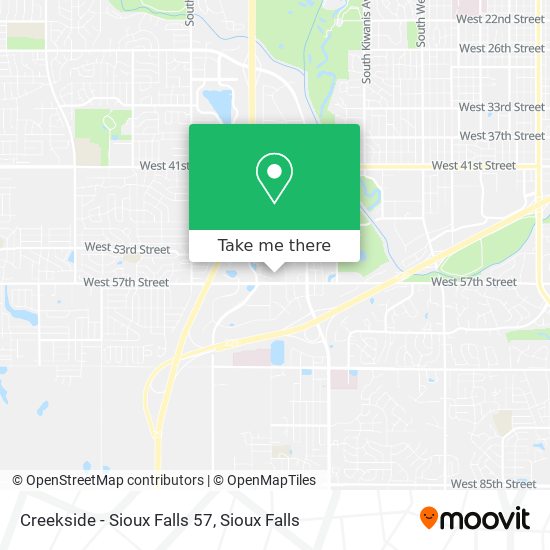 Mapa de Creekside - Sioux Falls 57